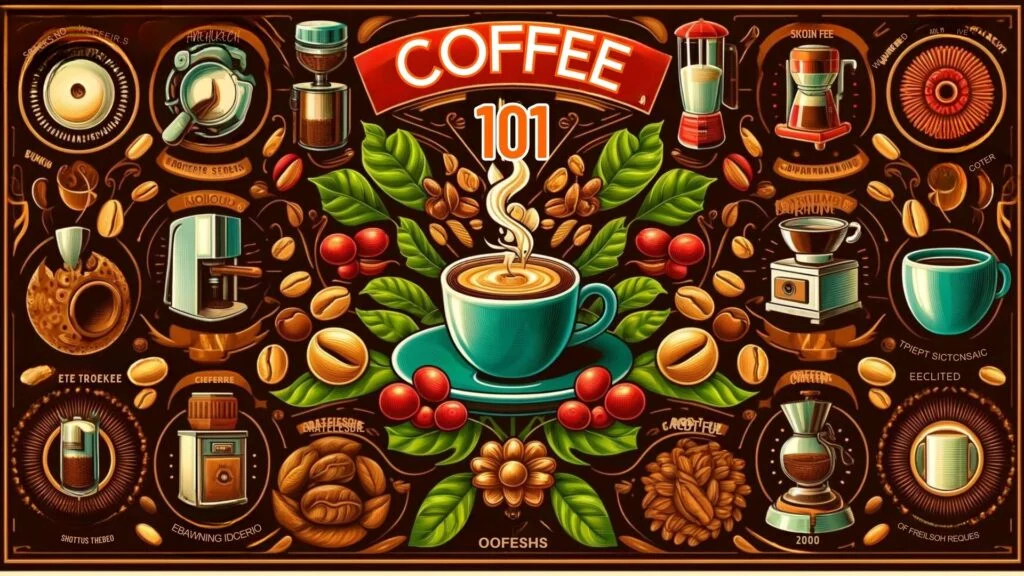 "Coffee 101", designed to introduce the basics of coffee in an engaging and informative way